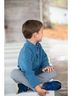 Prodoh Print Blue Boy's Quilted Zip Pullover Size 6 - photo 3