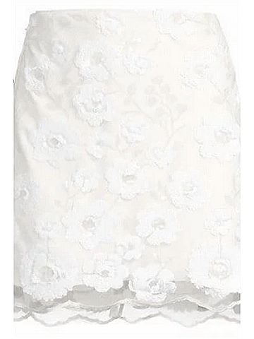 Milly Women's Kristina Floral Cascading Sequins Skirt (view 2)