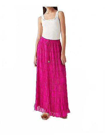 Aje. Rosewood Ruched Maxi Skirt (view 2)