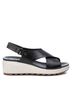 XTI Black Women's Wedge Sandals Size 6 - photo 1