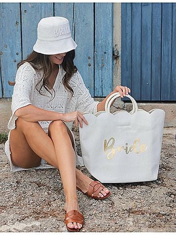 Shiraleah Shiraleah Bride Scalloped Tote (view 2)