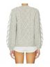 LoveShackFancy Print Gray Kloss Pullover Sweater Size S - photo 5