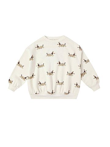 Rylee + Cru Christmas Dogs Relaxed Sweatshirt (view 1)