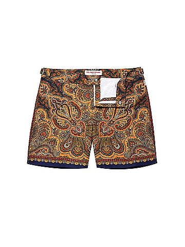Orlebar Brown Boy's Beachwear Russell Mystique Paisley Shorts (view 1)