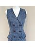 J. McLaughlin 100% Polyester 97% Polyester 3% Spandex Blue Cocktail Dress Size 4 - photo 3