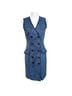 J. McLaughlin 100% Polyester 97% Polyester 3% Spandex Blue Cocktail Dress Size 4 - photo 1