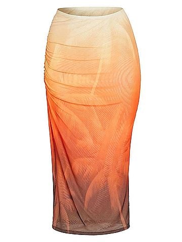 Ser.O.Ya Nia Mesh Midi Skirt (view 1)