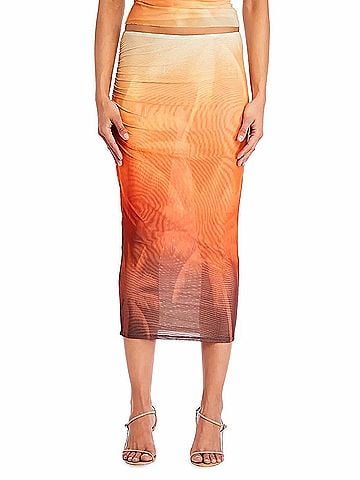 Ser.O.Ya Nia Mesh Midi Skirt (view 2)
