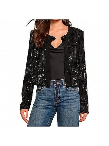 Ramy Brook Anna Beaded Sequin Jacket (view 2)