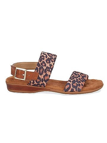Ros Hommerson Women's Cabana Leopard Fabric Luggage Atanado Leather (view 1)