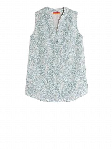 Vilagallo Fiorella Shirt in Aqua Leopard (view 1)