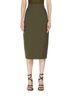 maxmara Green Canvas Skirt Size 8 - photo 3