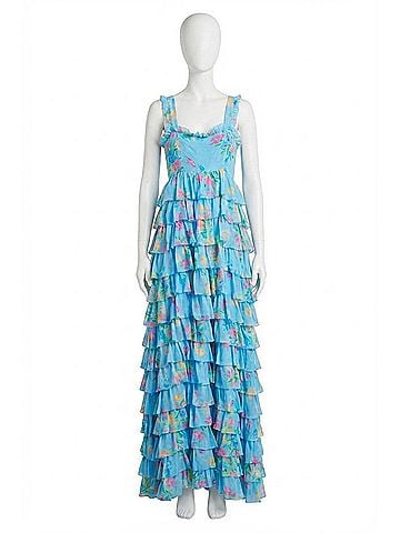 LoveShackFancy Idra Tiered Floral-Print Voile Maxi Dress (view 1)