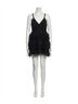 LoveShackFancy Solid Black Jude Mini Dress Size 6 - photo 1