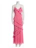 LoveShackFancy Print Pink Ruffle Maxi Dress Size 6 - photo 1