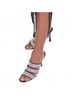 STAUD Silver Rhinestone Heels Size 7 - photo 2
