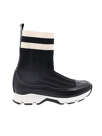 All Black Women's Stripey Sock Bootie (view 1)