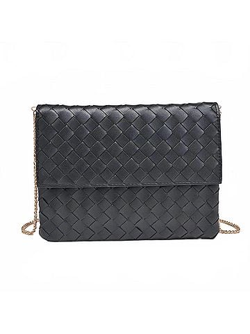 Urban Expressions Women's Woven Clutch Crossbody Bag (view 1)