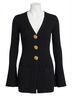 Cara Cara Solid Black Estella Long Sleeve Top Size XS - photo 1