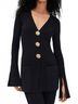 Cara Cara Solid Black Estella Long Sleeve Top Size M - photo 2