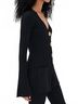 Cara Cara Solid Black Estella Long Sleeve Top Size M - photo 4