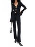 Cara Cara Solid Black Estella Long Sleeve Top Size M - photo 5