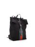 Gucci 100% Canvas Plain Black Web Fold Over Backpack Techno Canvas Medium One size - photo 3