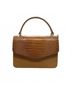 Berge Brown Exotic Flap Leather Bag One size - photo 1