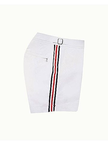 Orlebar Brown Boy's Beachwear Russell Tape Stripe Shorts (view 2)