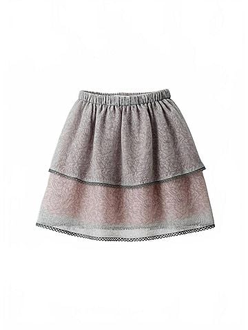 Foxiedox Tiered Lace Mini Skirt (view 1)