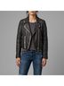 Mauritius 100% Lambskin 100% Cotton 100% Polyester Solid Brown Leather Jacket Size S - photo 6
