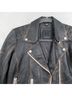 Mauritius 100% Lambskin 100% Cotton 100% Polyester Solid Brown Leather Jacket Size S - photo 4