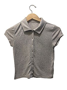 American Eagle Outfitters Short Sleeve Button-Down Shirt (view 1)