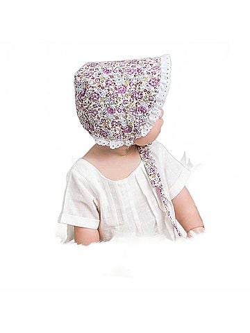 Huggalugs Newborn And Baby Girls Blooms Sunbonnet (view 2)