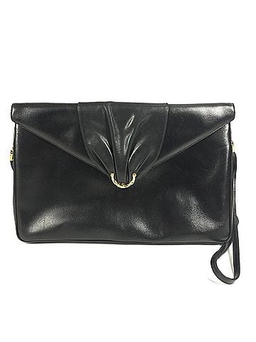 Gucci GUCCI 004 056 Vintage Logo Crossbody Pouch Bag Shoulder Leather Men's Women's Black (view 1)
