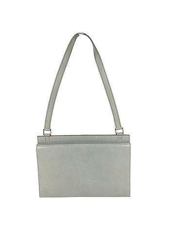 Hermès HERMES Vintage Valentin Bag, Flap Shoulder Leather, Men's/Women's, Light Blue (view 1)