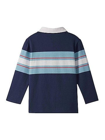 Hatley Boy's Stripes Rugby Polo Shirt (view 2)