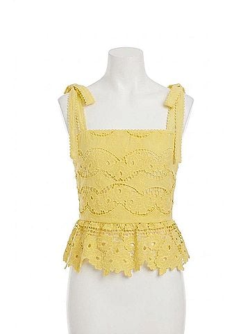 Allison Gina Tank Top in Sunshine Yellow (view 1)