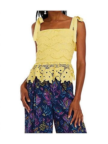 Allison Gina Tank Top in Sunshine Yellow (view 2)
