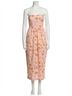 LoveShackFancy Floral Orange Luxie Dress Size 10 - photo 1