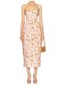 LoveShackFancy Floral Orange Luxie Dress Size 10 - photo 2