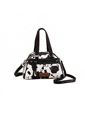 Wrangler Jeans Co Cow Print Satchel (view 1)
