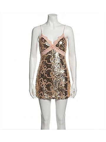 LoveShackFancy Sequin Mini Dress (view 1)