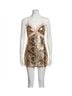 LoveShackFancy Solid Gold Sequin Mini Dress Size 6 - photo 1
