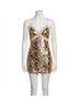LoveShackFancy Solid Gold Sequin Mini Dress Size 2 - photo 1