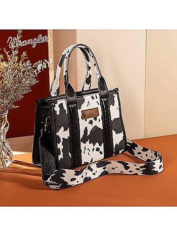 Wrangler Jeans Co Cow Print Concealed Carry Tote (view 2)