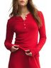 Z Supply Solid Red Holly Pointelle Top Size S - photo 2