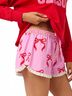 Shiraleah Print Pink Bow Boxer Shorts Size XL - photo 3