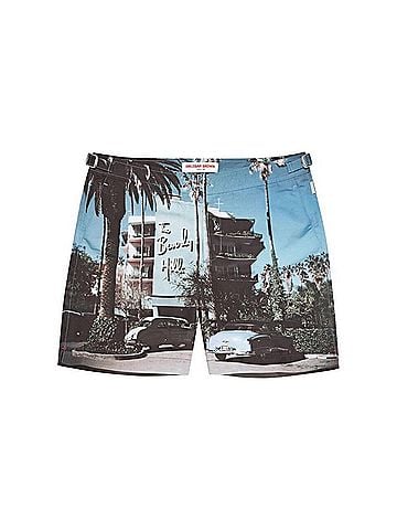 Orlebar Brown Boy's Bulldog Photographic Swim Shorts (view 1)