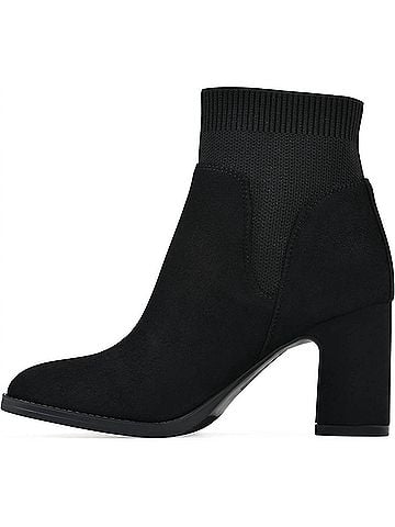 White Mountain Womens Grapery Boot in Black Fabric (view 2)